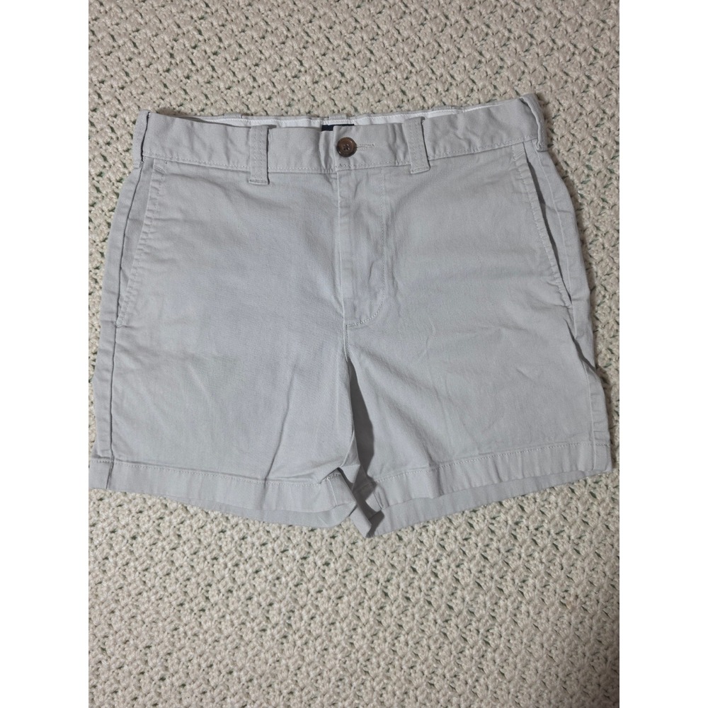 J.Crew Chino Shorts Womens 29 Light Gray Excellent 5 Inch Inseam Cotton Twill